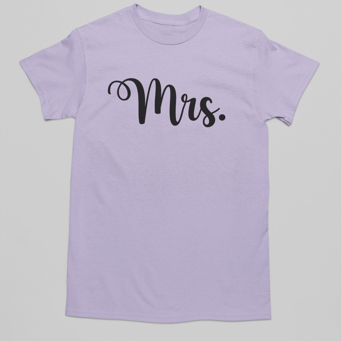 Mr. & Mrs. Classic Graphic Tee T-shirt Tea Shirt Shoppe S Womens Orchid