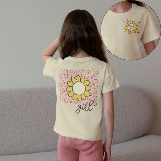 Mama's Girl Youth & Toddler Graphic Tee Youth Graphic Tee Tea Shirt Shoppe 2T Natural