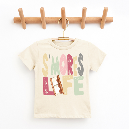 S'more Life Girl Youth & Toddler Tee Youth Graphic Tee Tea Shirt Shoppe 2T Natural