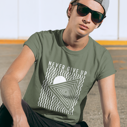 Tunnel Vision Graphic Tee T-shirt Tea Shirt Shoppe S Military Green