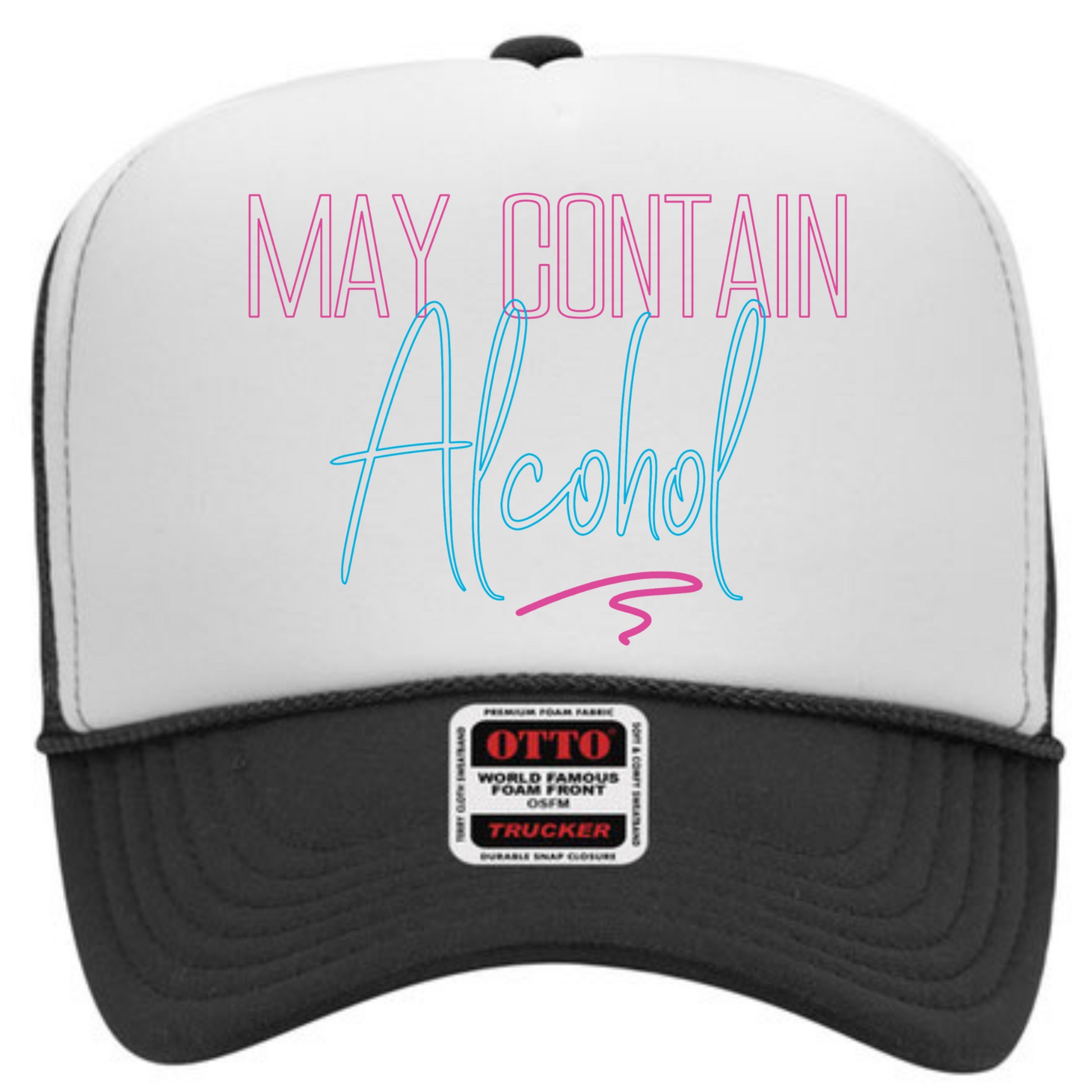 May Contain Alcohol Trucker Hat Hat Tea-Shirt Shoppe
