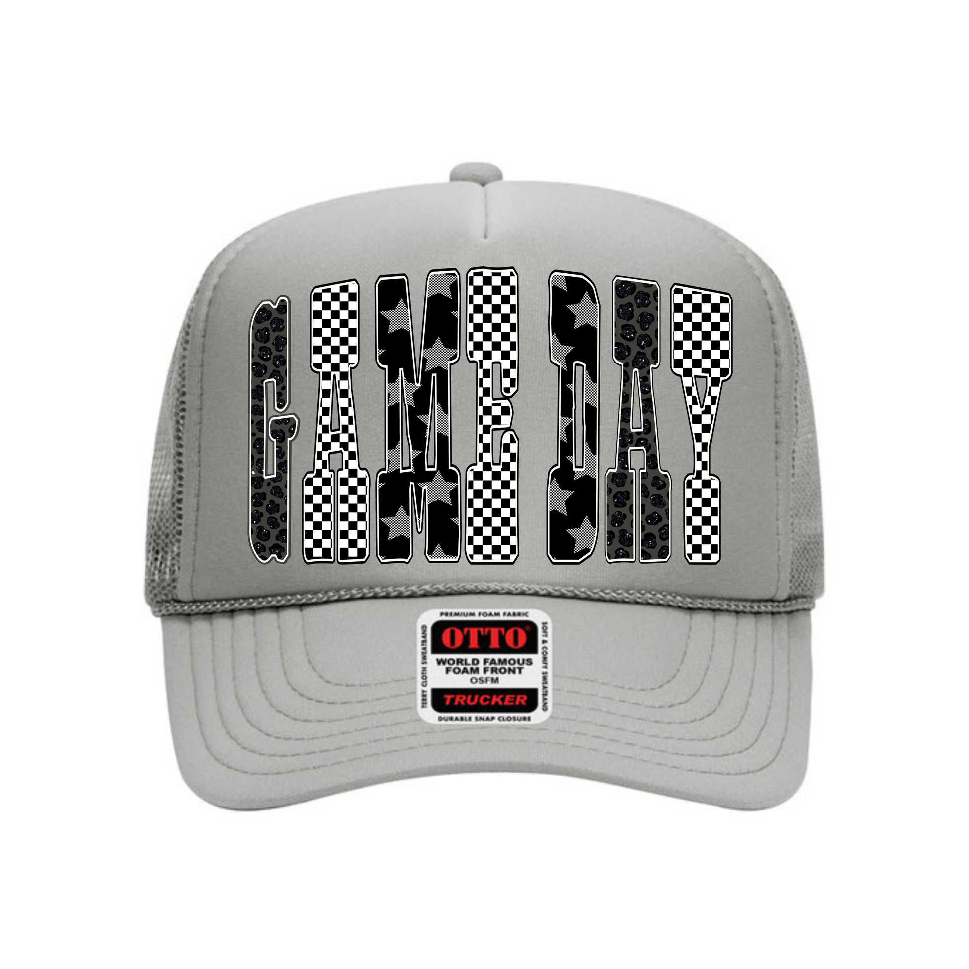 Game Day Pattern Trucker Hat Hat Tea-Shirt Shoppe