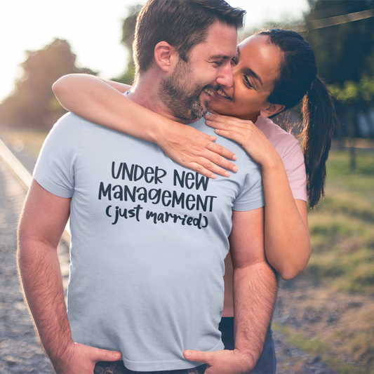 Under New Management Graphic Tee T-shirt Tea Shirt Shoppe S Light Blue