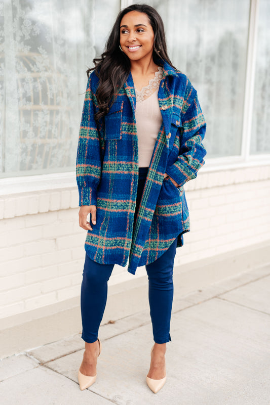 No Tears Plaid Coat in flannel