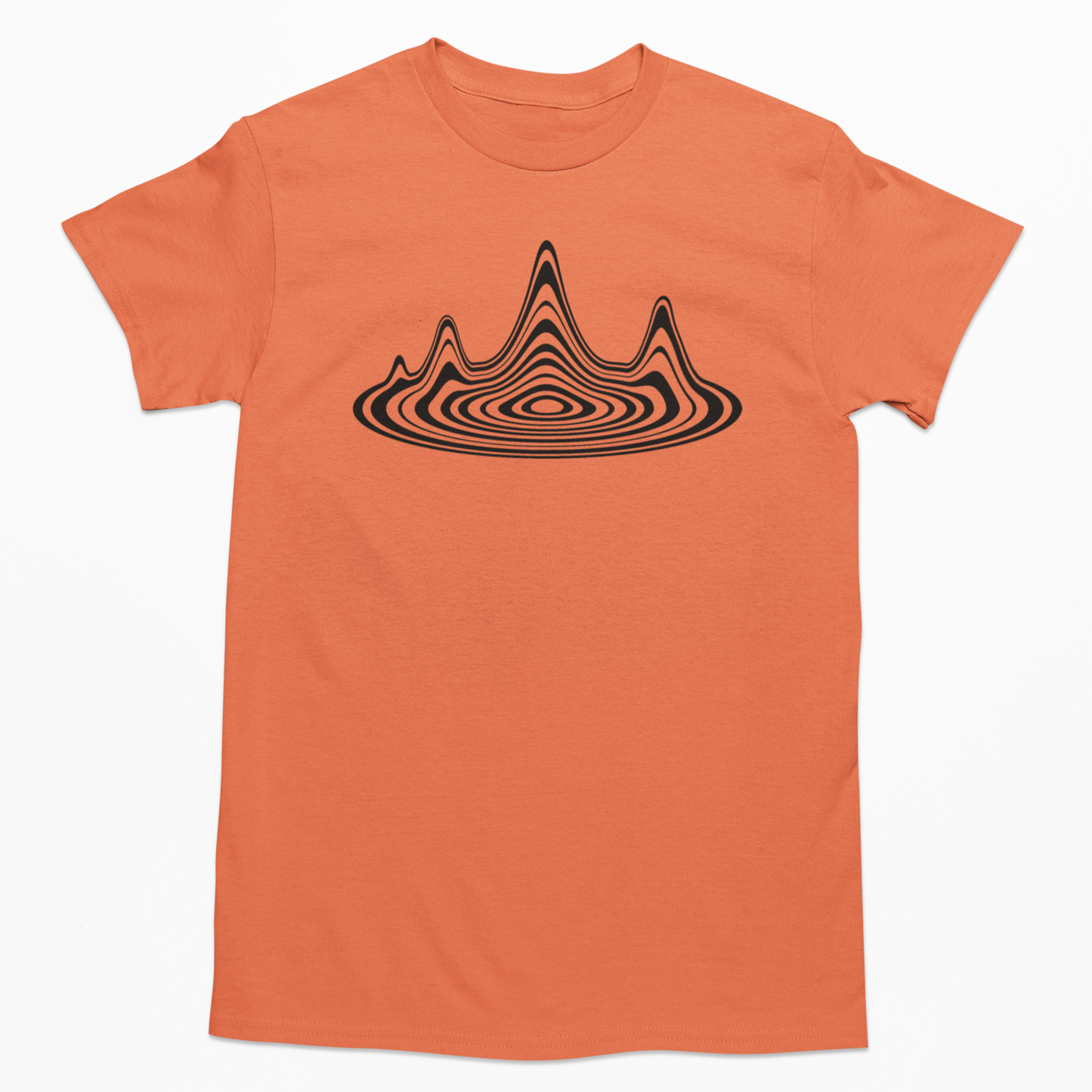 Ripple Graphic Tee T-shirt Tea Shirt Shoppe YS Orange