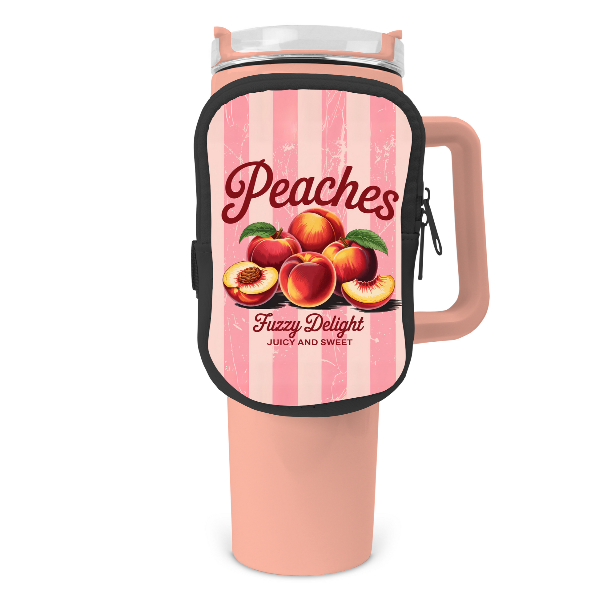 Peachy Queen Zippered Pouch/Bag For 40oz Tumbler Tumbler Tea-Shirt Shoppe