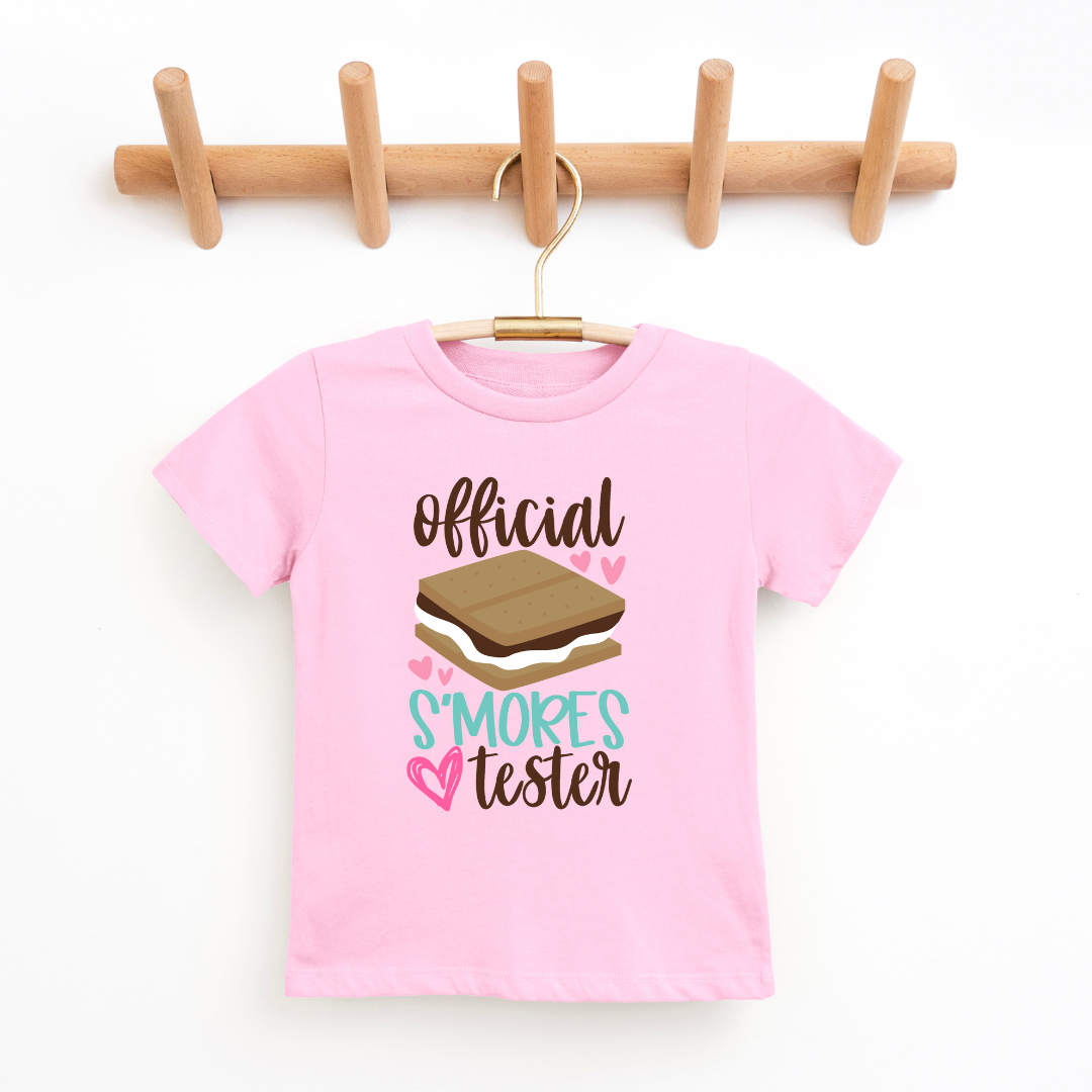 Official S'more Tester Youth & Toddler Tee Youth Graphic Tee Tea Shirt Shoppe 2T Pink