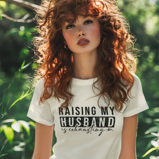 Raising My Husband Graphic Tee T-shirt Tea Shirt Shoppe S Natural