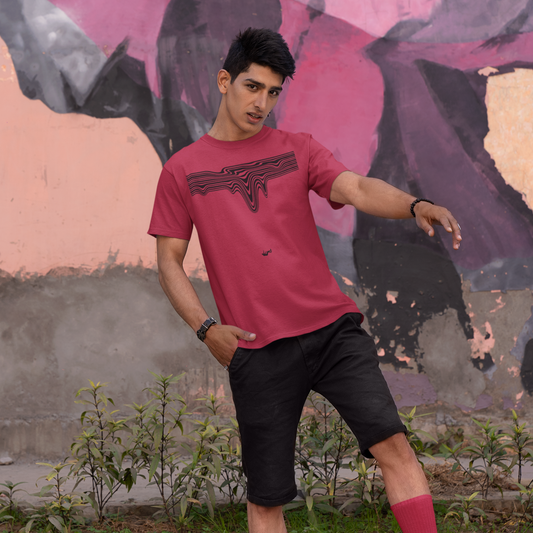 Gravity Graphic Tee T-shirt Tea Shirt Shoppe YS Red