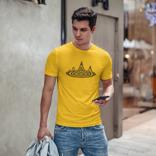 Ripple Graphic Tee T-shirt Tea Shirt Shoppe YS Gold