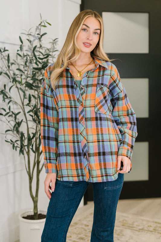 Rustic Rhythm Plaid Button Down in flannel – alternate view 2