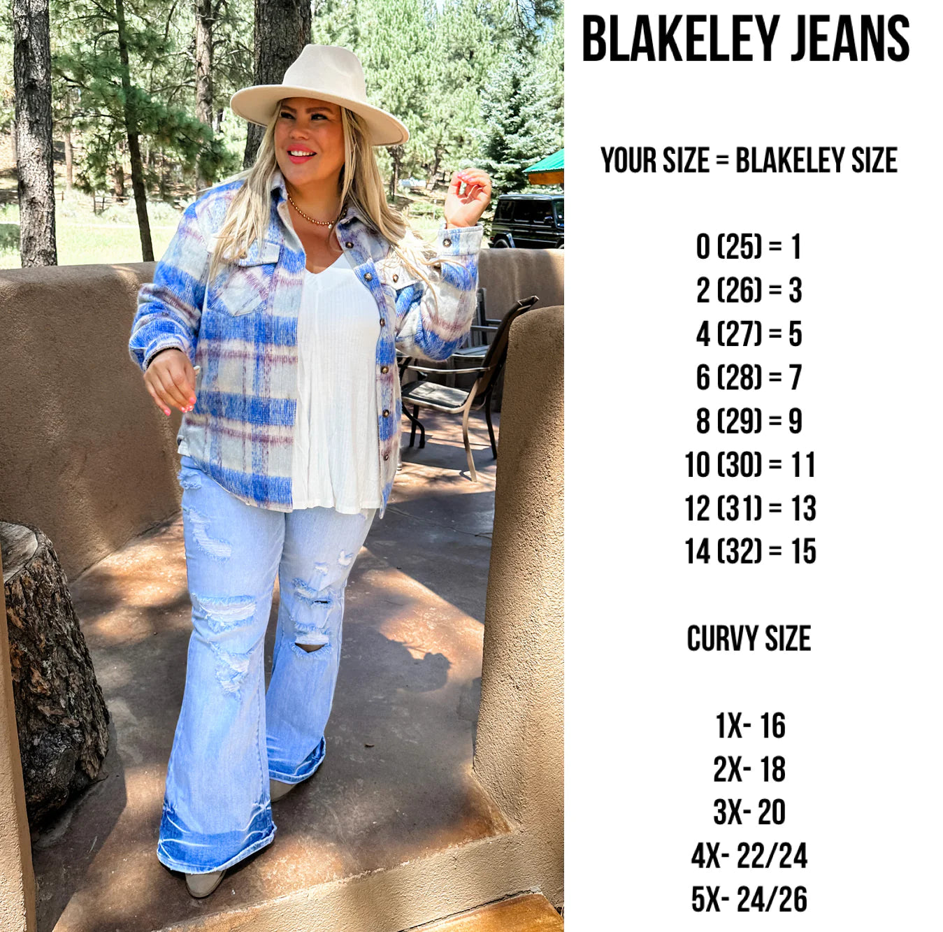 Blakely Shiloh Distressed Flare Jeans Jeans Blakely Designs