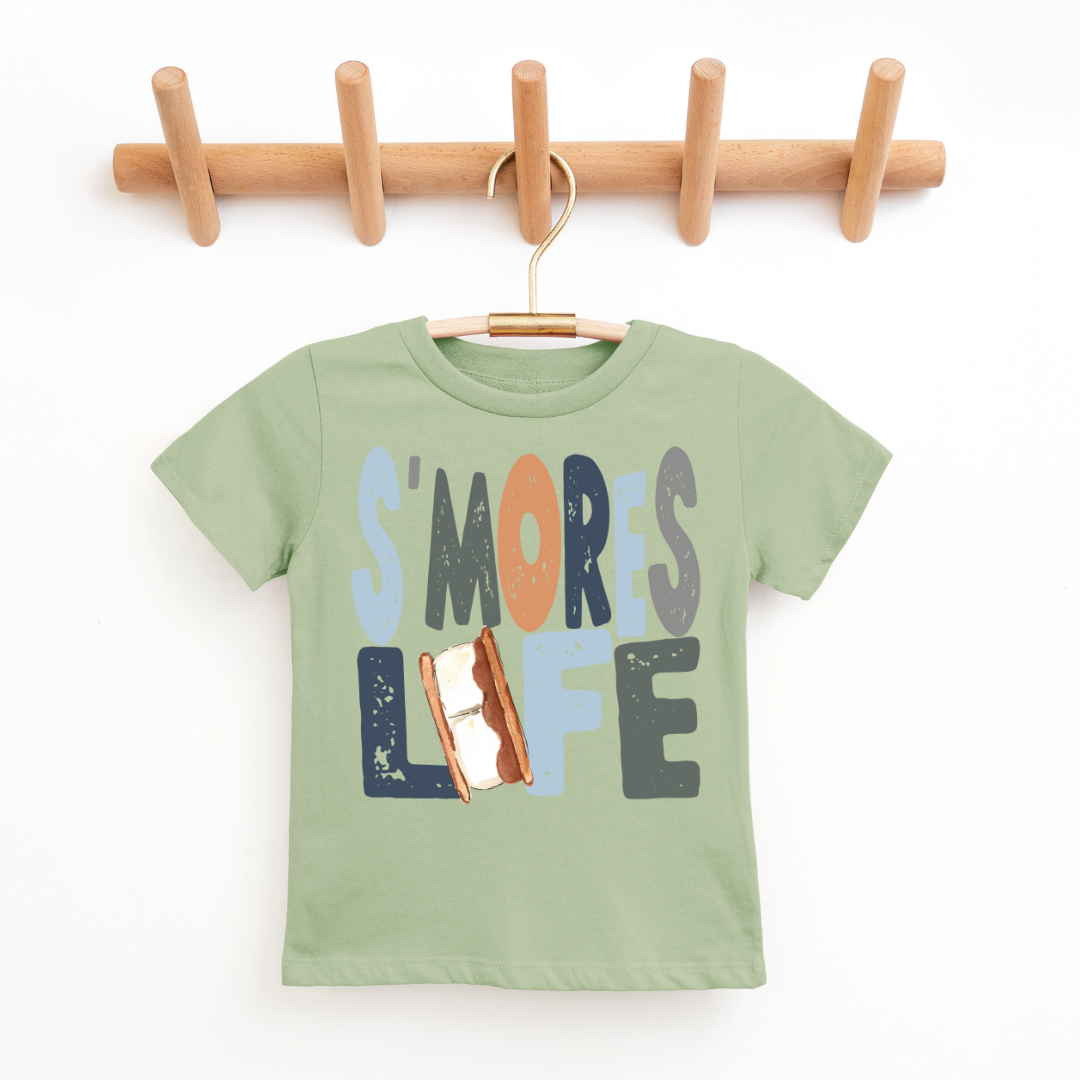 S'more Life Boy Youth & Toddler Tee Youth Graphic Tee Tea Shirt Shoppe 2T Sage