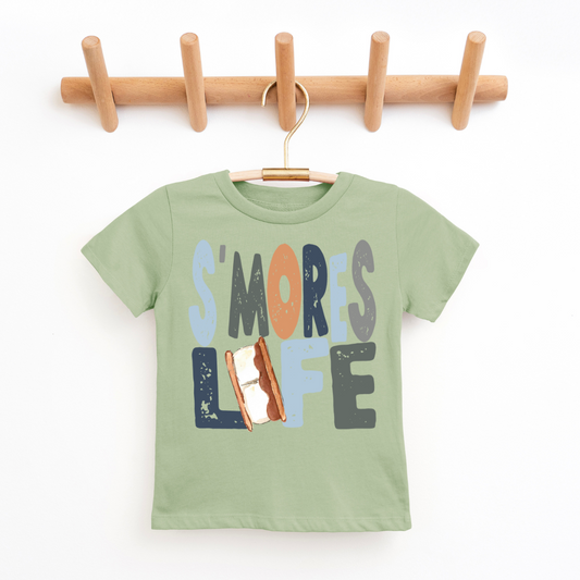 S'more Life Boy Youth & Toddler Tee Youth Graphic Tee Tea Shirt Shoppe 2T Sage