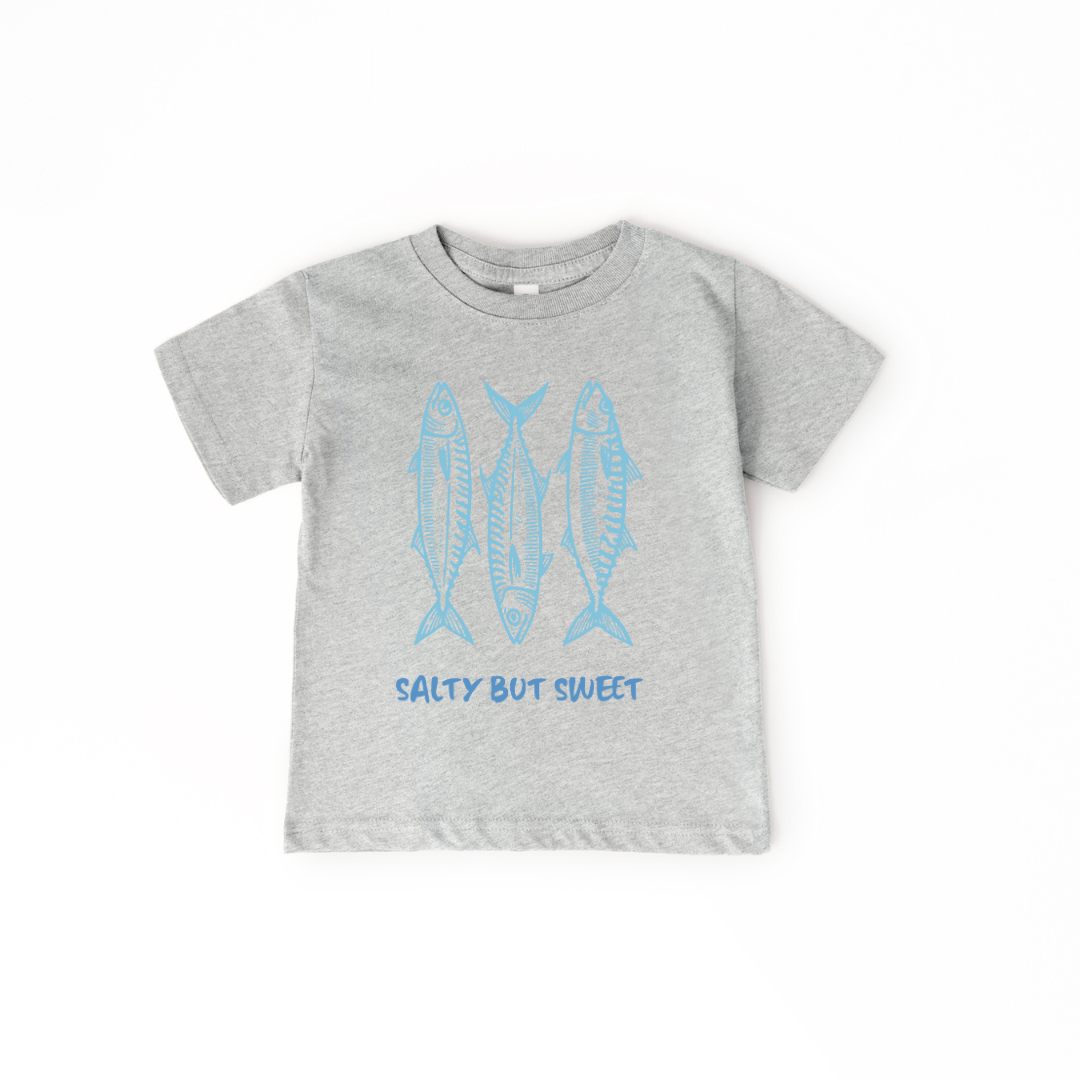 Salty But Sweet Toddler/Youth Graphic Tee Youth Graphic Tee Tea Shirt Shoppe 2T Heather Grey