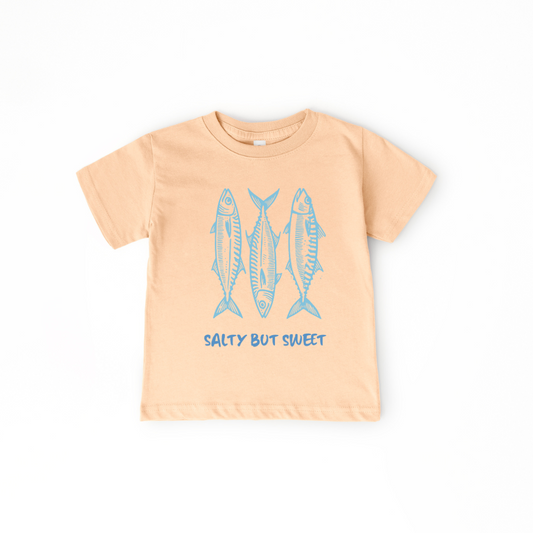 Salty But Sweet Toddler/Youth Graphic Tee Youth Graphic Tee Tea Shirt Shoppe 2T Peach