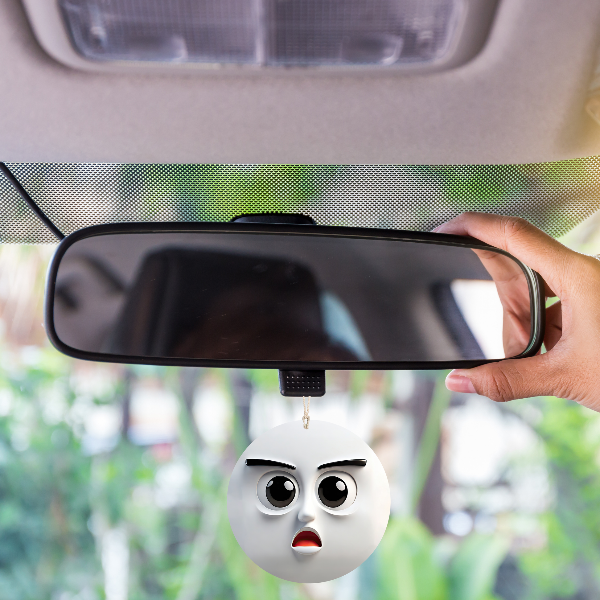 Shocked & Parked Car Freshener car freshie Tea Shirt Shoppe