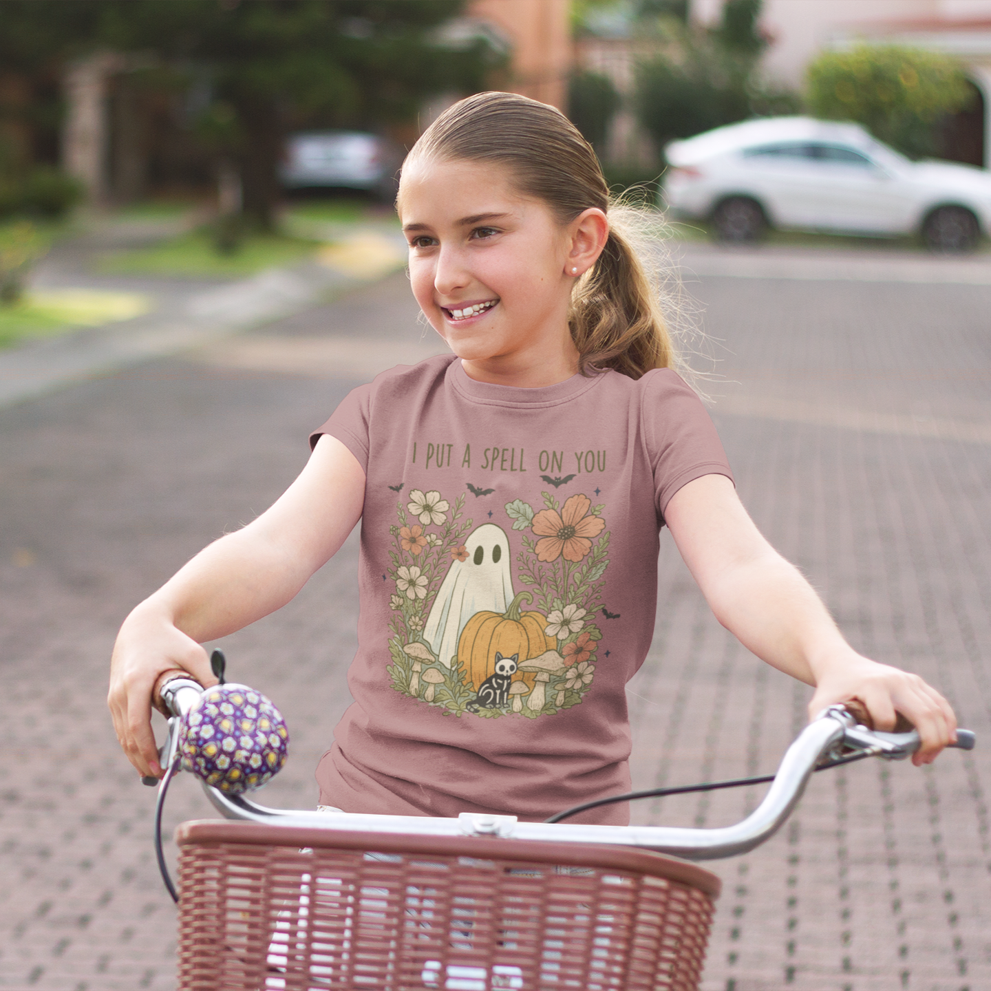 I Put A Spell On You Graphic Tee Youth Graphic Tee Tea Shirt Shoppe YS(6/8) Mauve