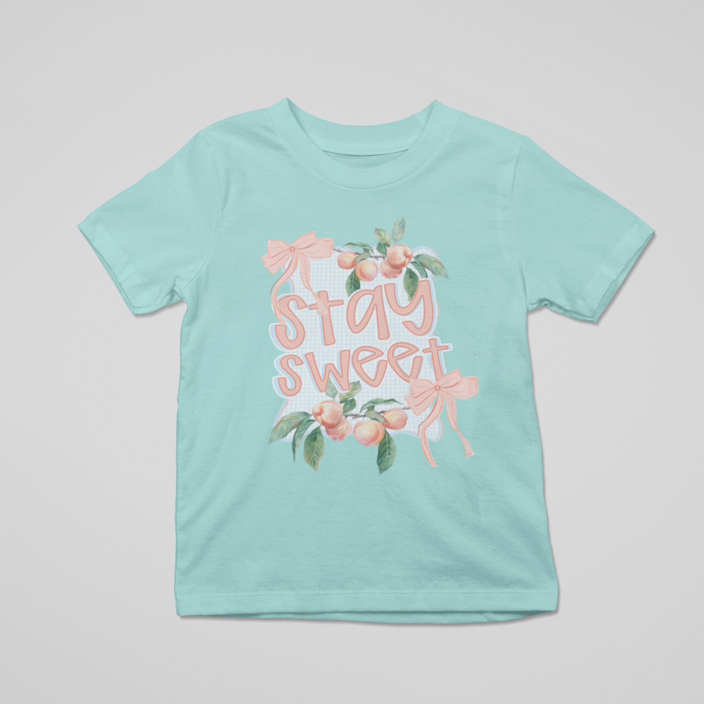 Stay Sweet Peach Graphic Tee Youth Graphic Tee Tea Shirt Shoppe 2T Chill