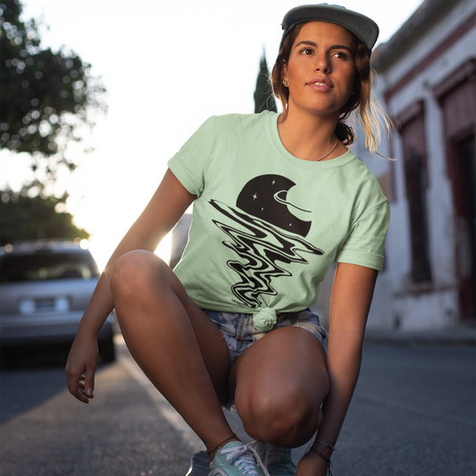 Sunset Graphic Tee T-shirt Tea Shirt Shoppe YS Mint