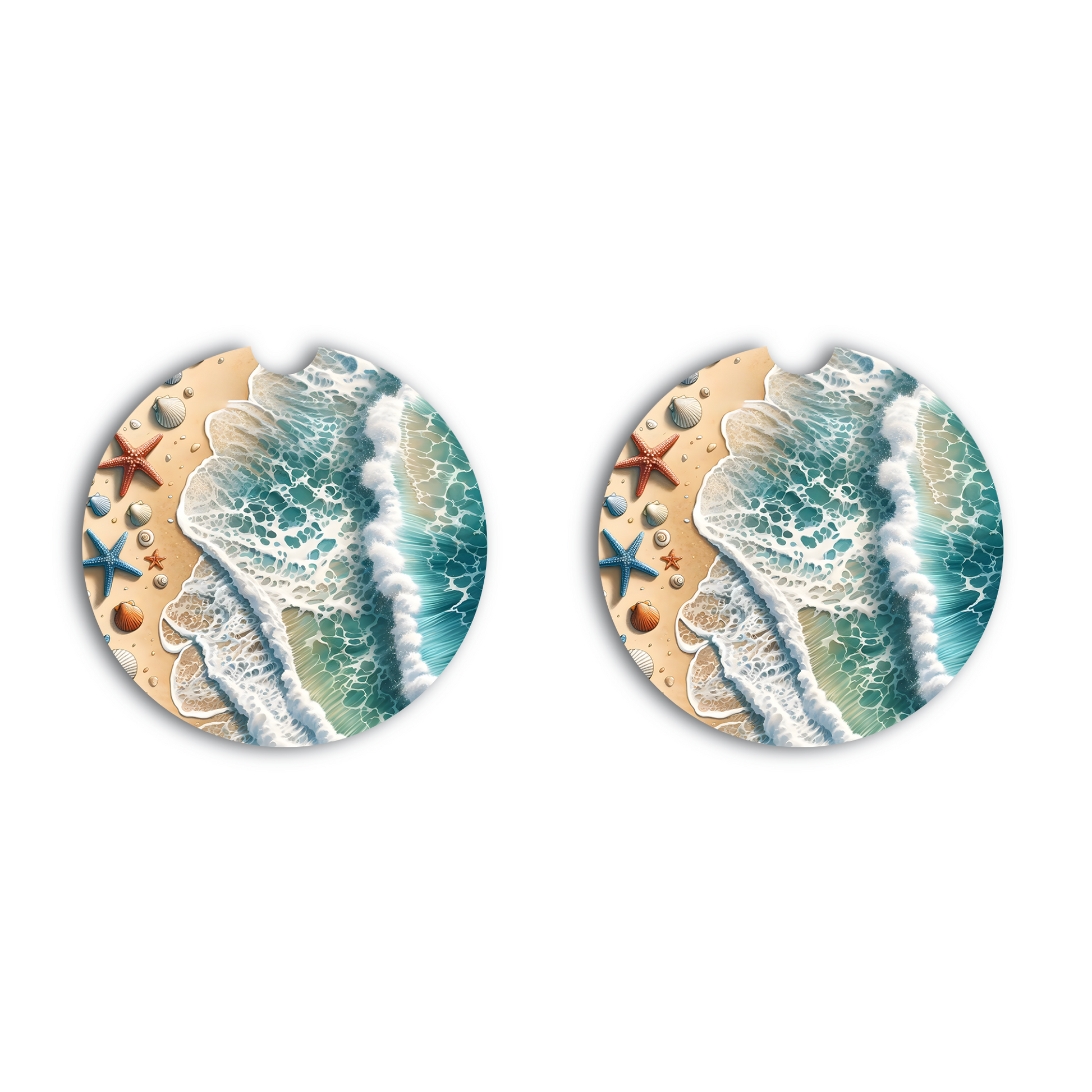 Tide & Treasure Car Coaster Tea Shirt Shoppe Wholesale