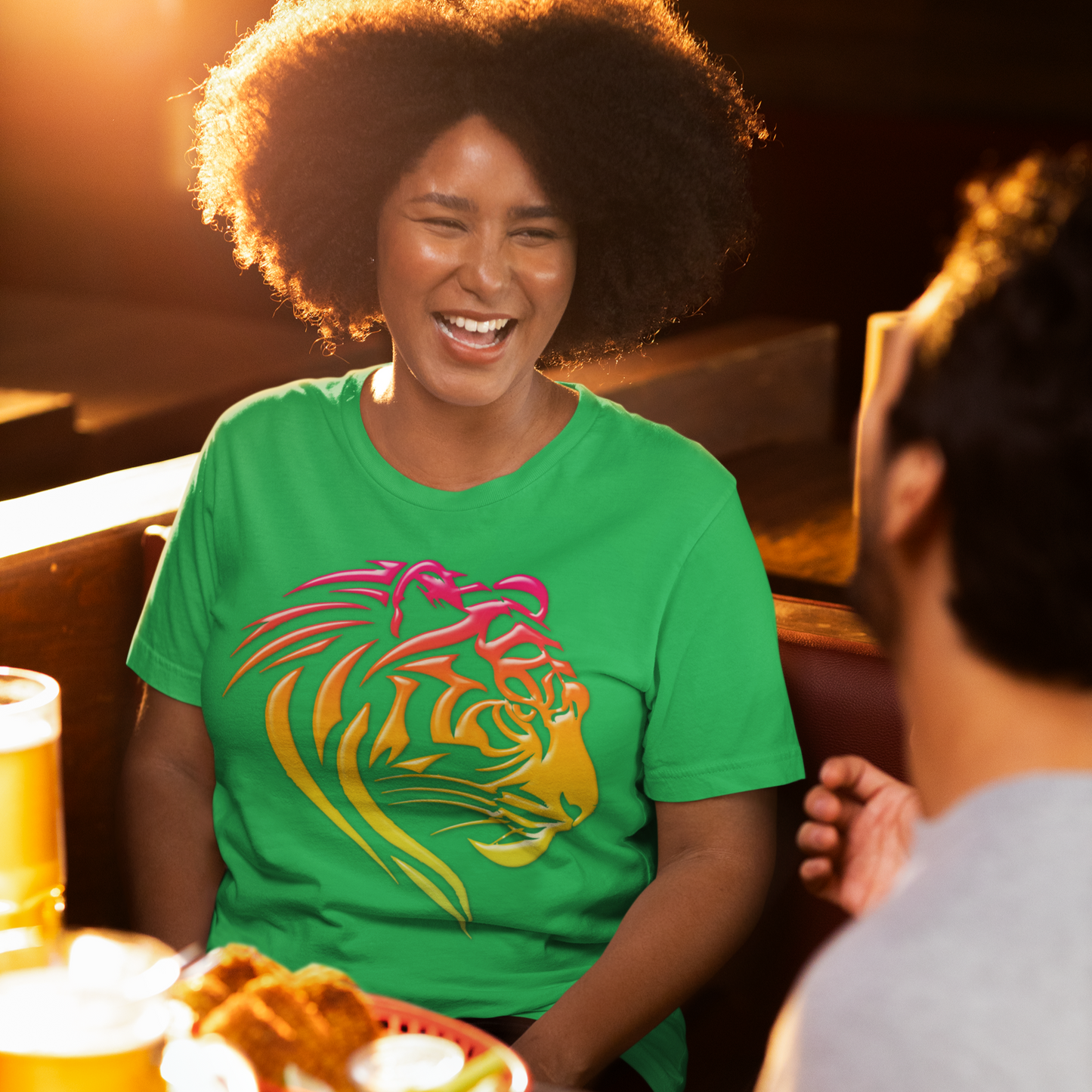Golden Roar Graphic Tee T-shirt Tea Shirt Shoppe