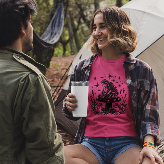 Cosmic Toadstool Graphic Tee T-shirt Tea Shirt Shoppe S Heliconia