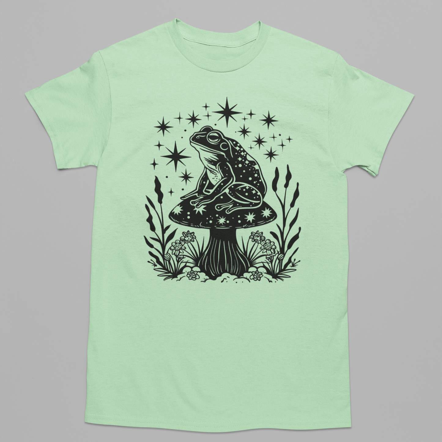 Cosmic Toadstool Graphic Tee T-shirt Tea Shirt Shoppe S Mint