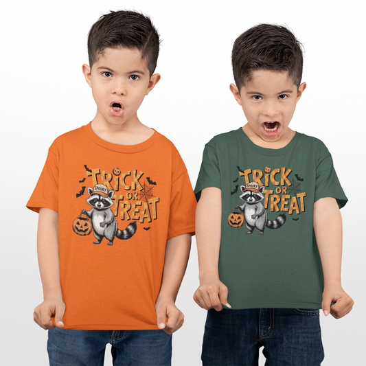 Trick or Treat Bandit Youth & Toddler Graphic Tee Youth Graphic Tee Tea Shirt Shoppe