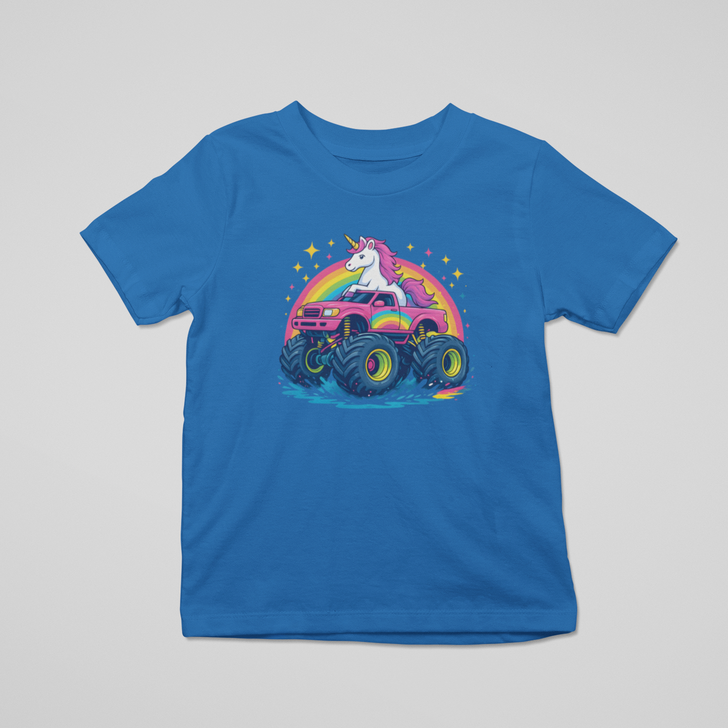 Unicorn Monster Jam Toddler Graphic Tee Youth Graphic Tee Tea Shirt Shoppe 2T True Royal