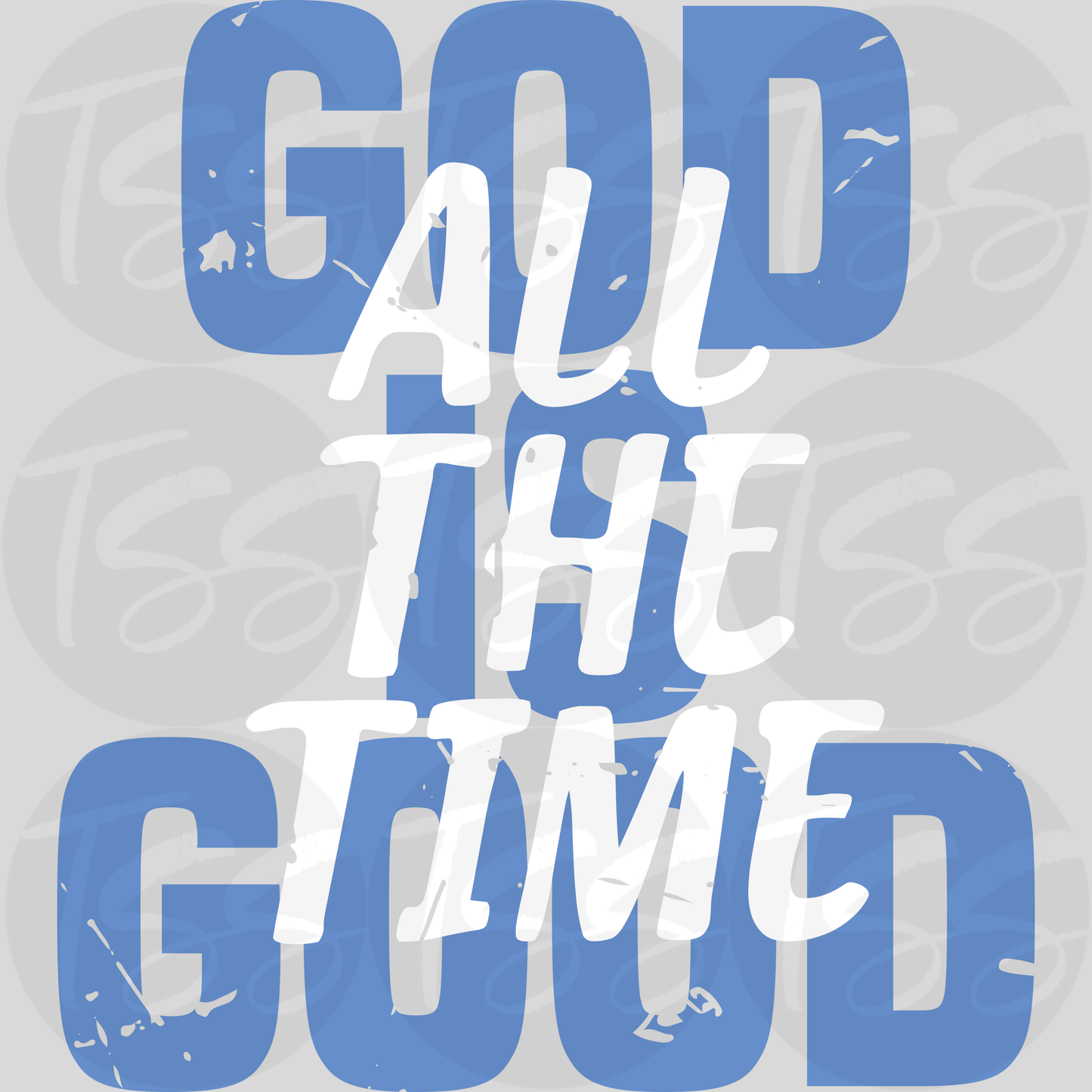 God Is Good Peel Custom Full Color Ready For Press DTF Print Transfer, Direct To Film