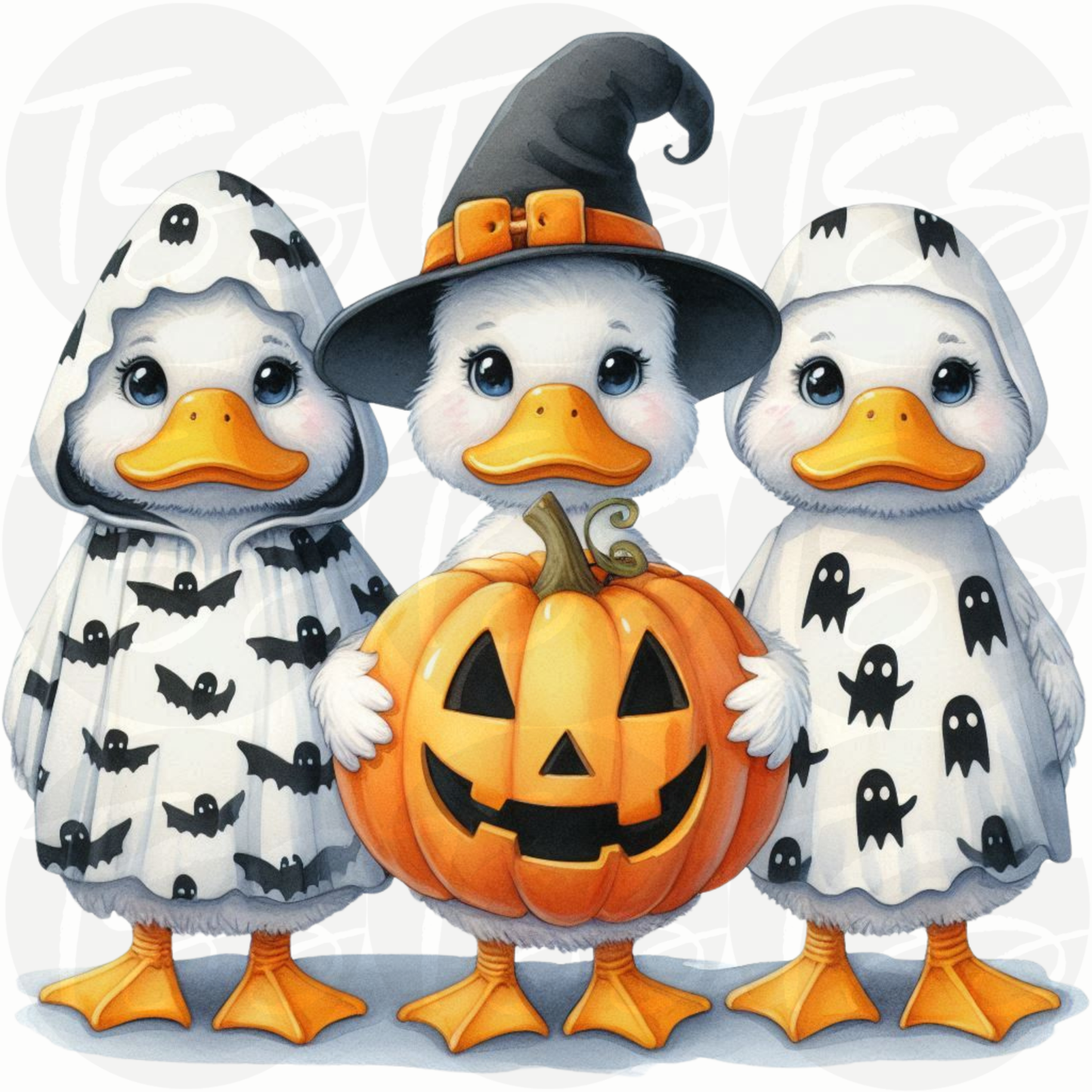 Quack-o’-Lantern Crew Custom Full Color Ready For Press DTF Print Transfer, Direct To Film
