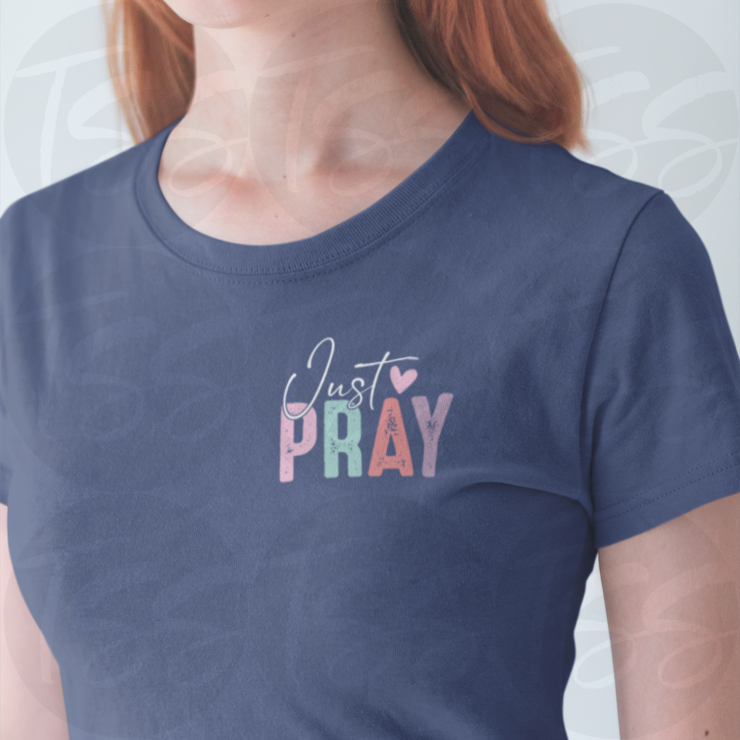 Living The Prayer Hot Peel Custom Full Color Ready For Press DTF Print Transfer, Direct To Film