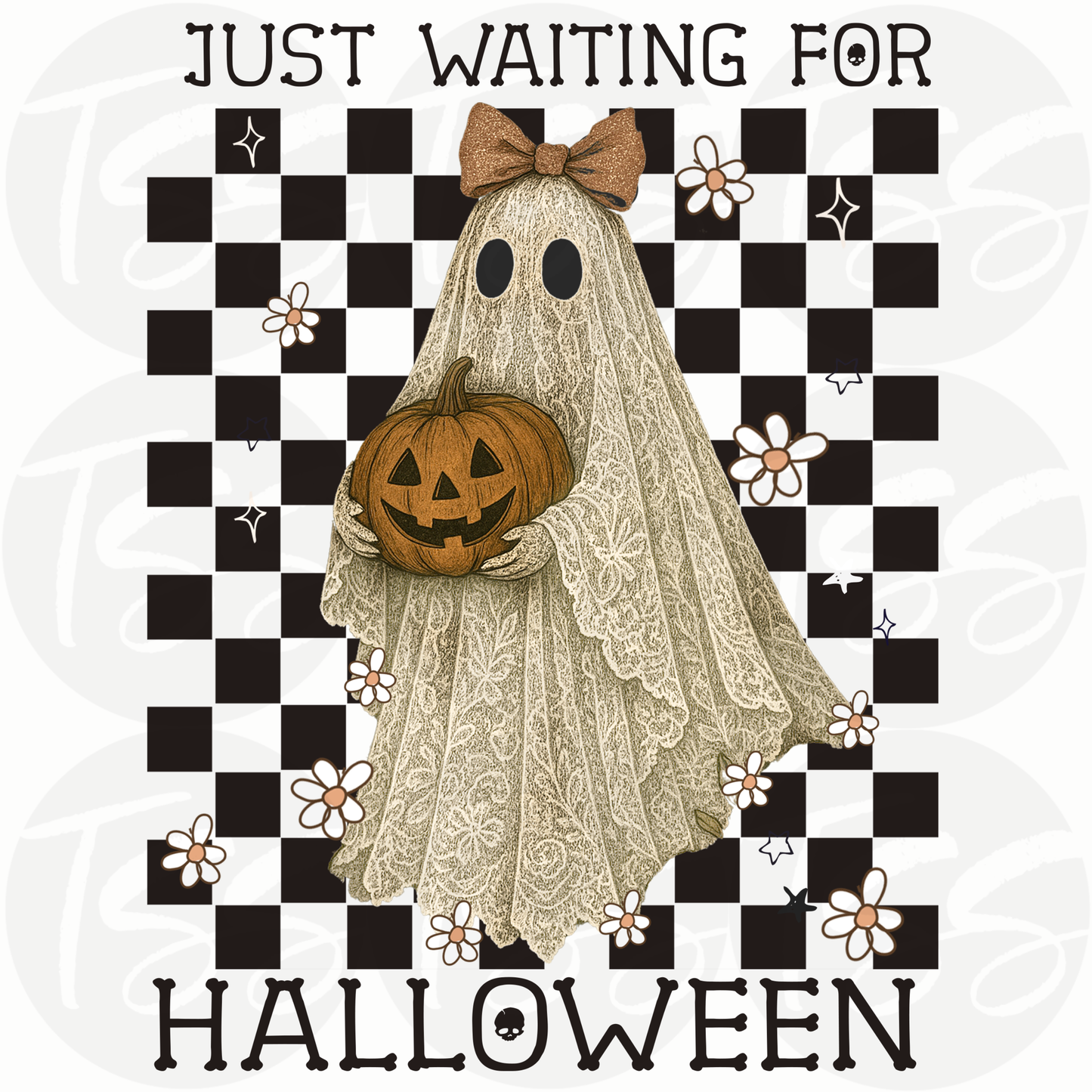 Just Waiting Custom Full Color Ready For Press DTF Print Transfer, Direct To Film
