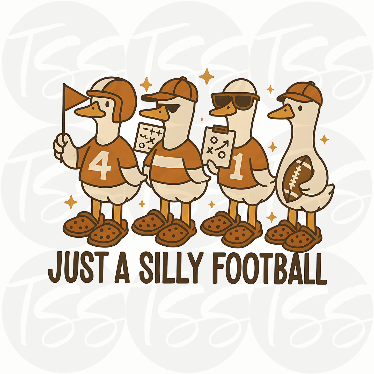 Silly Football Full Color Ready For Press DTF Print Transfer, Direct To Film