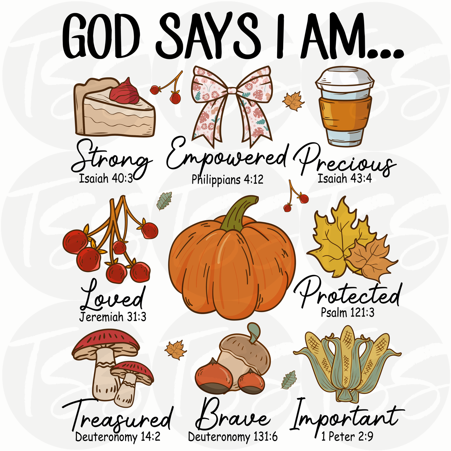 God Say - Fall Edition Full Color Ready For Press DTF Print Transfer, Direct To Film