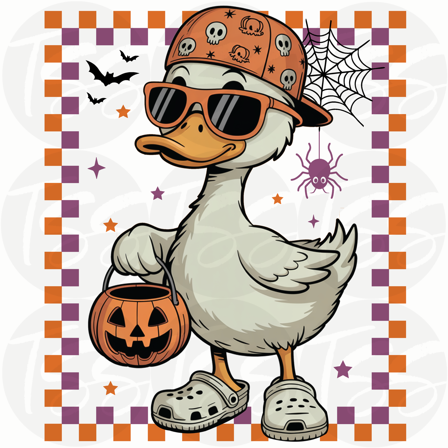 Duck or Treat Custom Full Color Ready For Press DTF Print Transfer, Direct To Film