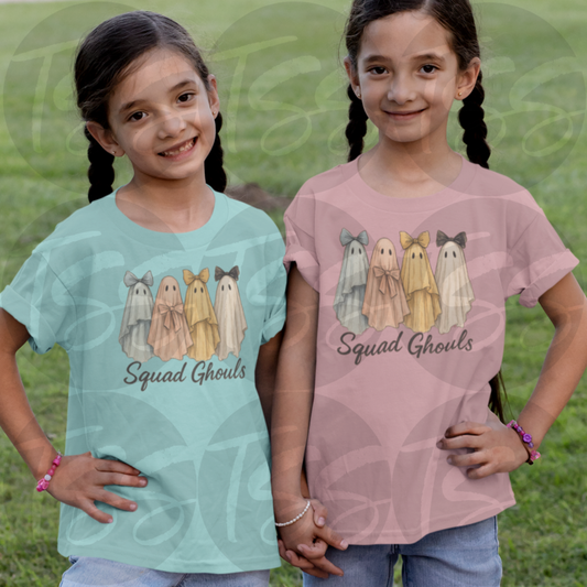 Squad Ghouls Custom Full Color Ready For Press DTF Print Transfer, Direct To Film