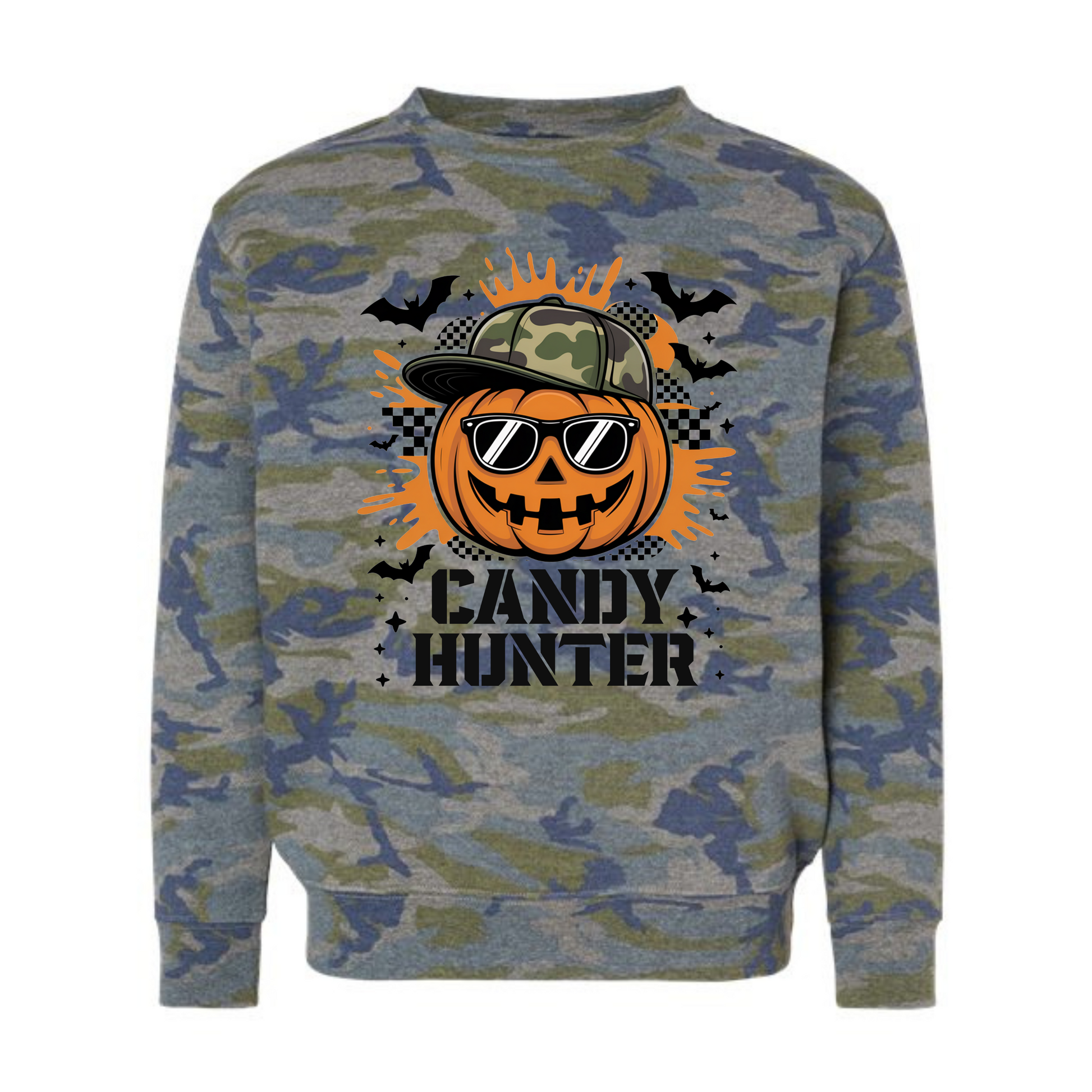 Candy Hunt Youth & Toddler Sweatshirt Youth Graphic Sweatshirt Tea Shirt Shoppe 2T Vintage Camo