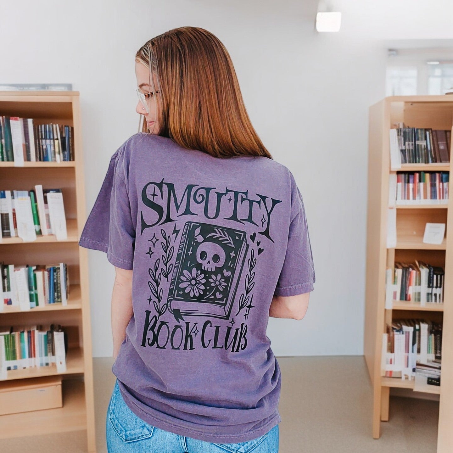 Smutty Book Club Hot Peel Custom Full Color Ready For Press DTF Print Transfer, Direct To Film DTF Tea-Shirt Shoppe