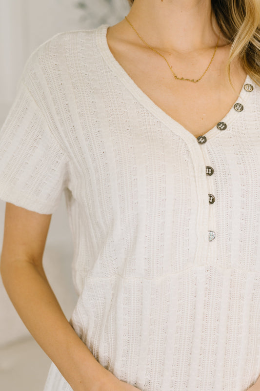 We Should Be Together V-Neck Textured Top – alternate view 2