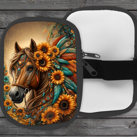 Wild Sunflower Zippered Pouch/Bag For 40oz Tumbler Tumbler Tea-Shirt Shoppe