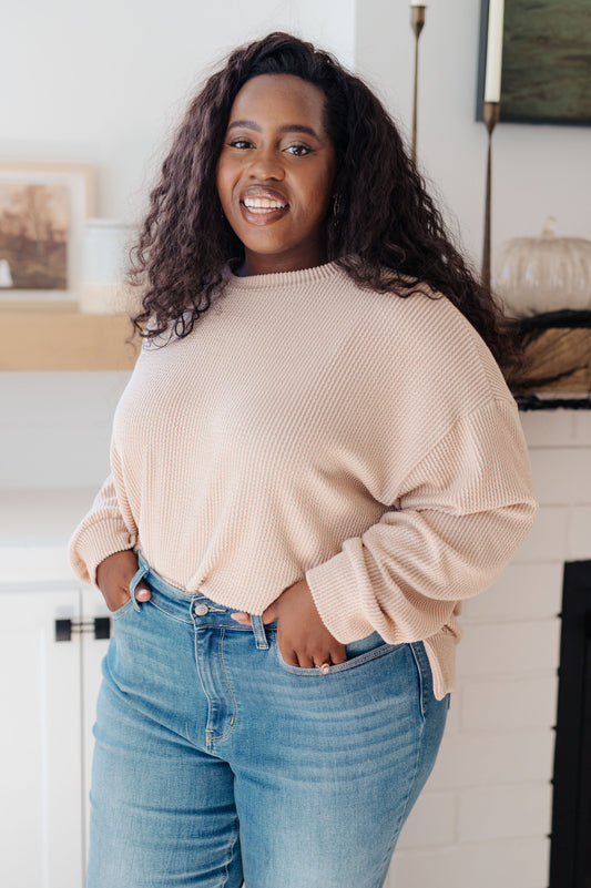 You Can Handle It Pullover in ribbed knit – alternate view 2