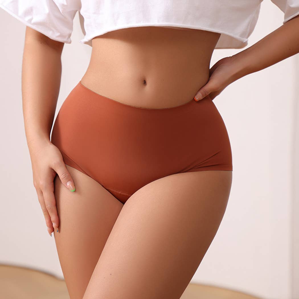 Super Absorbency High-Waist Brief Period Underwear: Black / M Curvy Fix