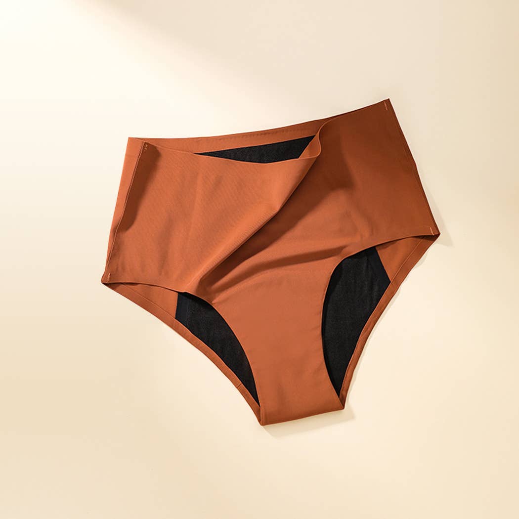 Leak-Proof Full Coverage Seamless Period Panties: Black / XXL Curvy Fix
