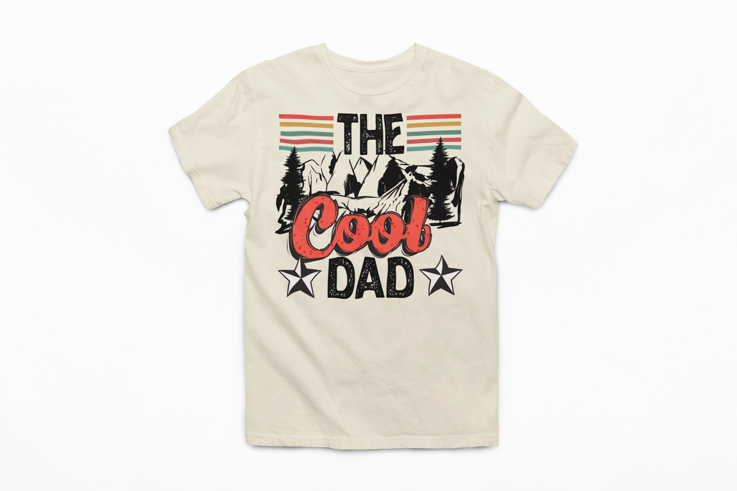 Cool Dad Graphic tee Mens T-shirt Tea Shirt Shoppe S Natural