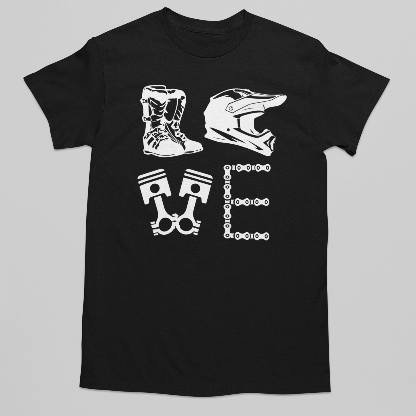 Moto Love Youth Graphic Tee Youth Graphic Tee Tea Shirt Shoppe YS(6/8) Black
