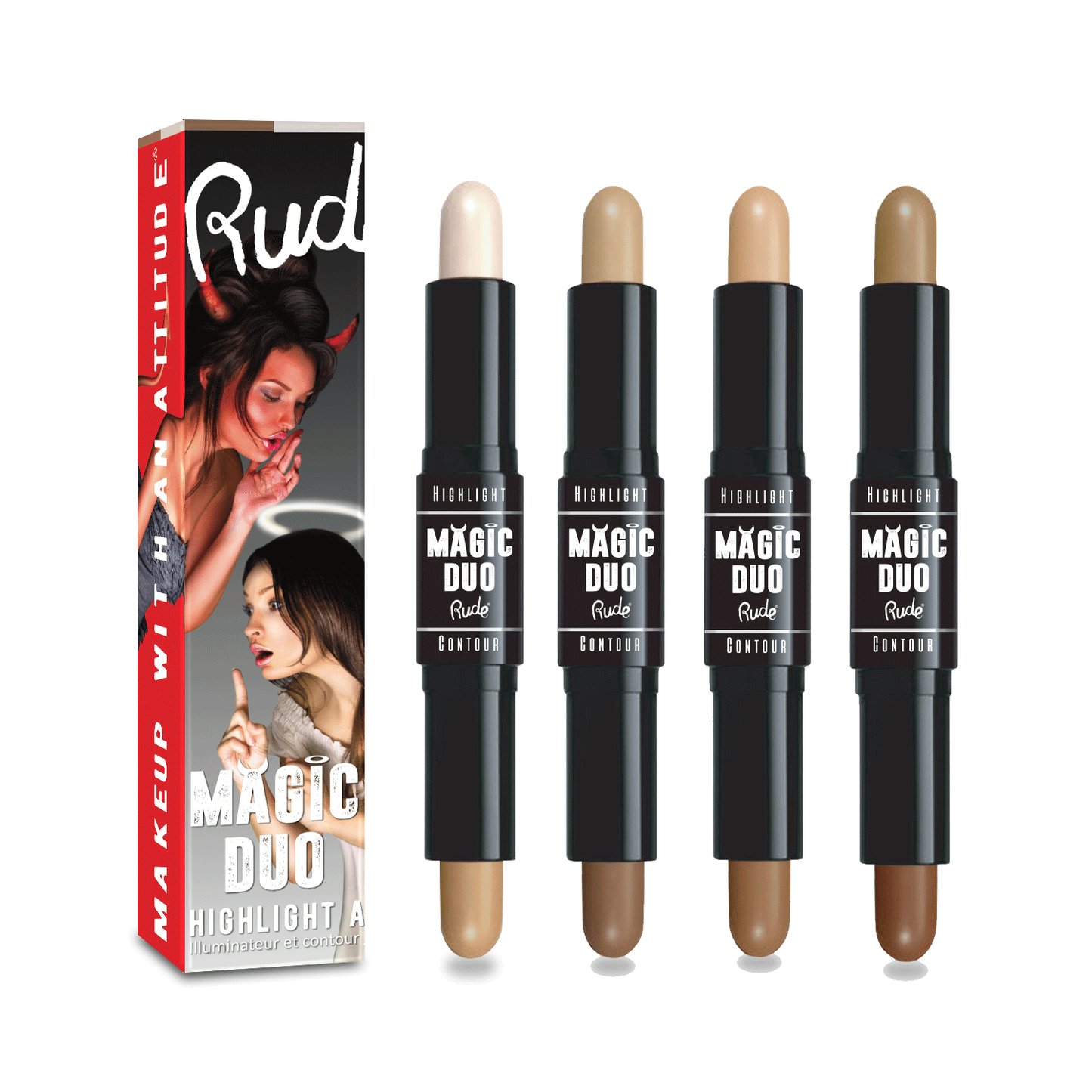 Magic Duo Highlight & Contour: Dark Rude Cosmetics