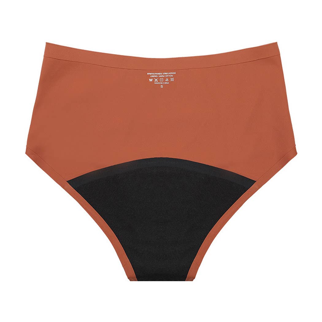 Super Absorbency High-Waist Brief Period Underwear: Black / M Curvy Fix