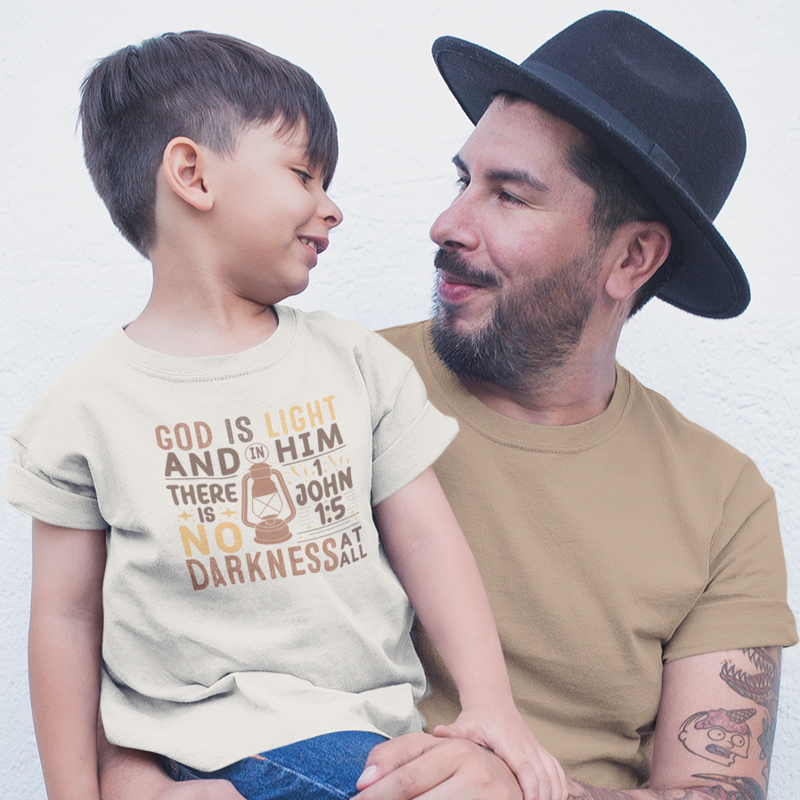 Lantern Verse Youth & Toddler Graphic Tee Youth Graphic Tee Tea Shirt Shoppe 2T Natural